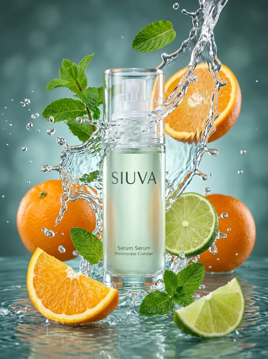 Skincare Product Splash Photography reference