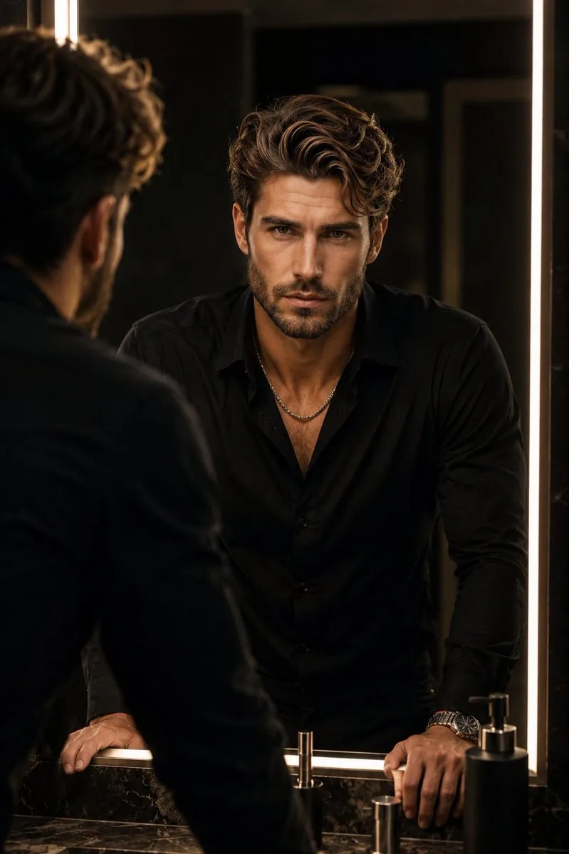 Luxury Bathroom Mirror Reflection reference