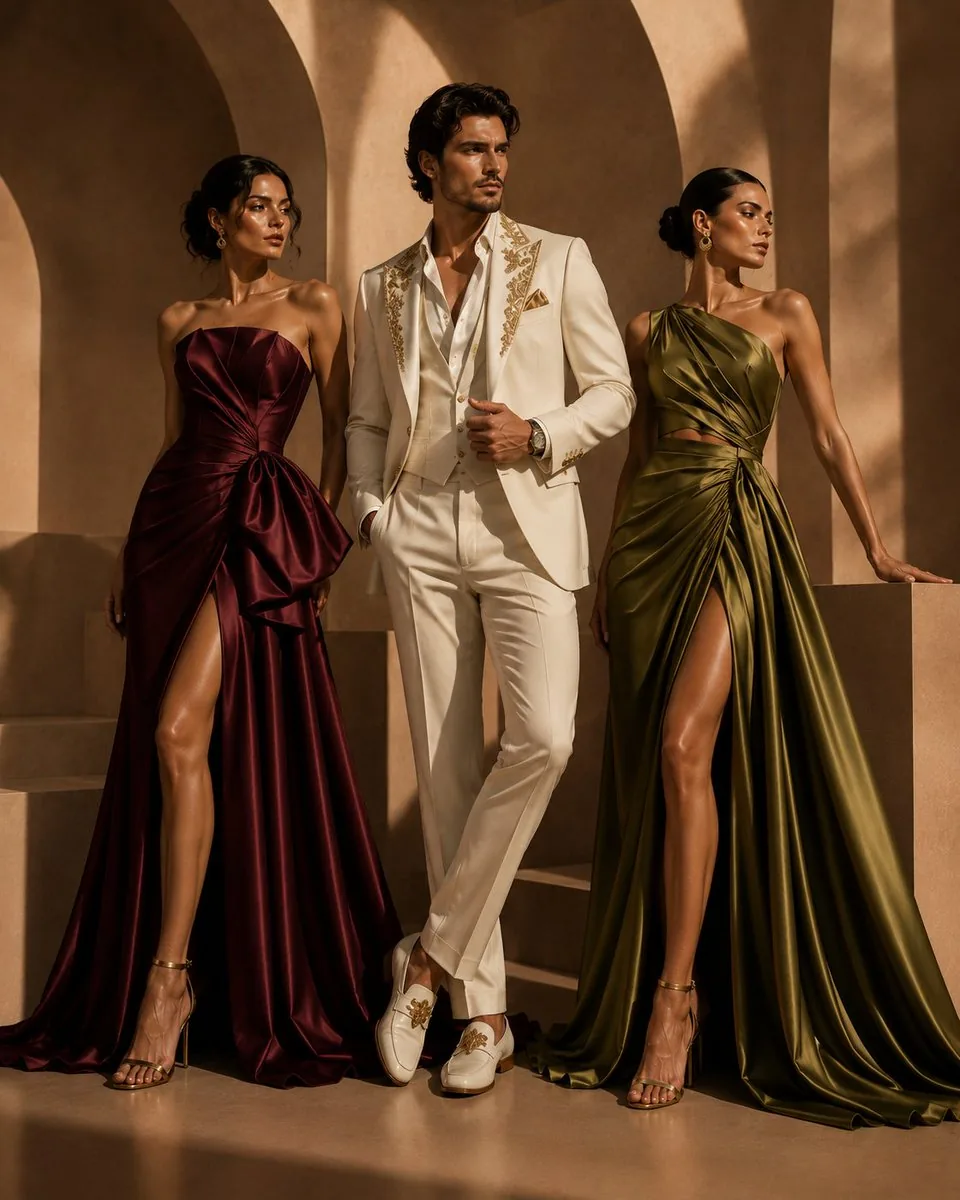 Luxury Editorial Trio in Couture reference