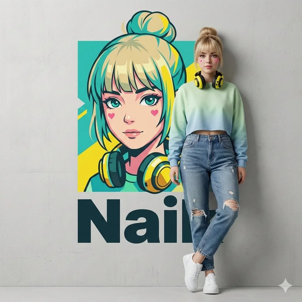 Hyper-realistic Photography and Vector Illustration Blend Prompt - Nano Banana Pro AI Prompt for Social Media Post reference