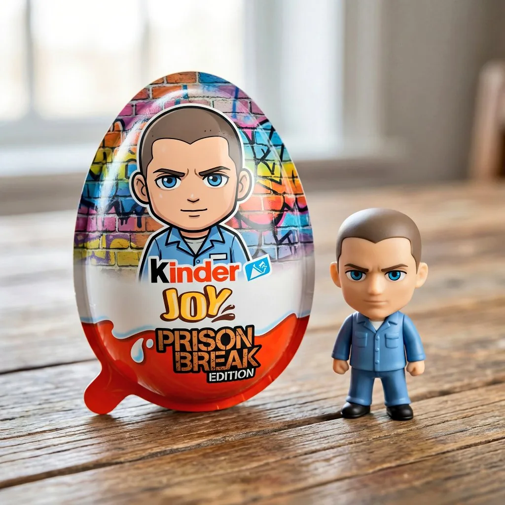 Hyper-realistic Product Photo of Kinder Joy Egg reference