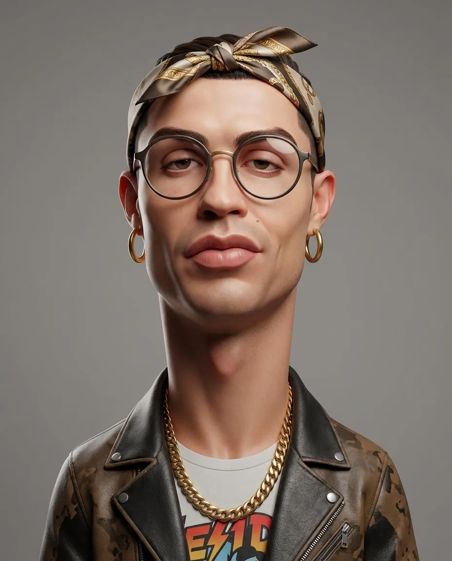 Stylized 3D Caricature Portrait reference