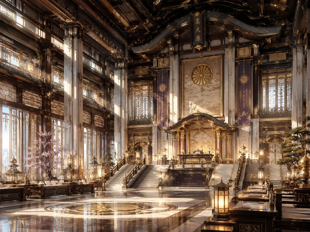 NeoNippon Imperial Throne Hall reference