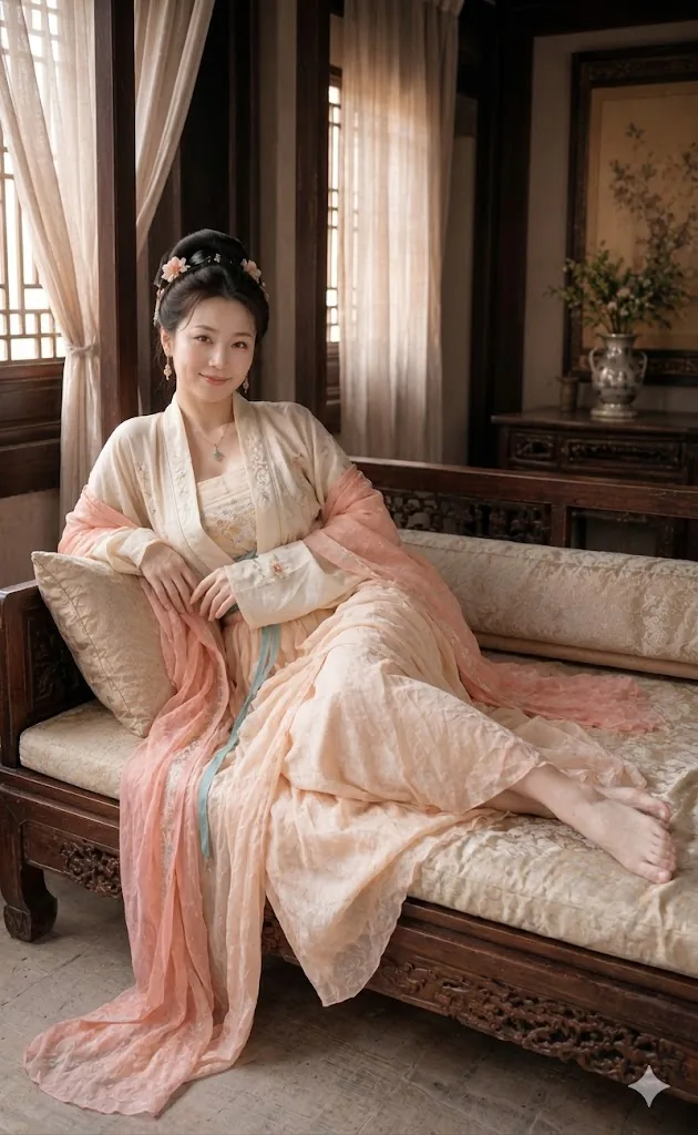 Hanfu Reclining Portrait reference