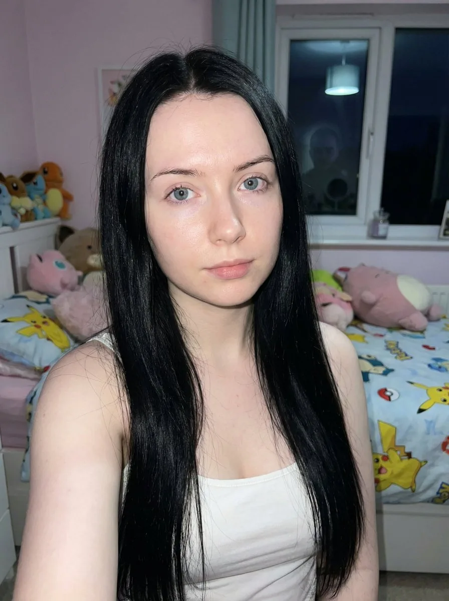 Psychological Horror Selfie with Distant Anomaly - Nano Banana Pro AI Prompt for Social Media Post reference