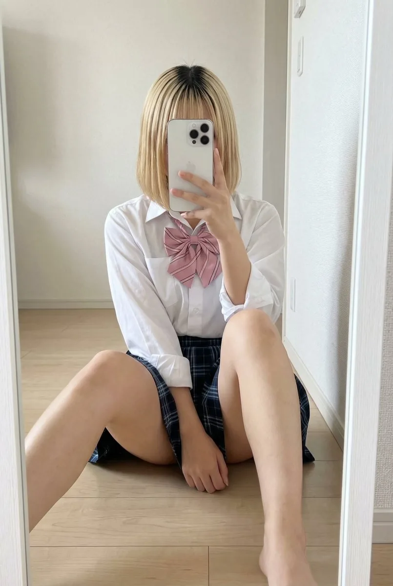 Detailed JSON Prompt for Asian Schoolgirl Mirror Selfie - Nano Banana Pro AI Prompt for Social Media Post reference