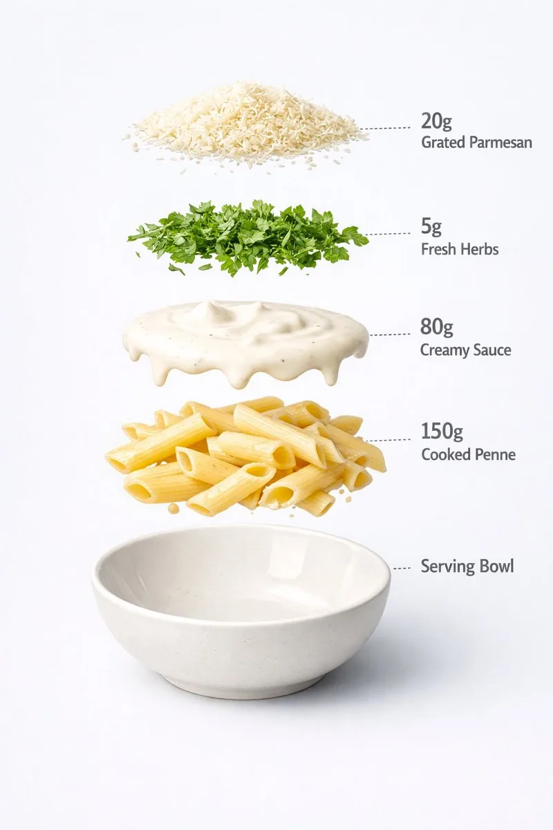 Motion and Image Prompt for Ultra-Realistic Food Photography of Pasta - Nano Banana Pro AI Prompt for E-commerce Main Image reference
