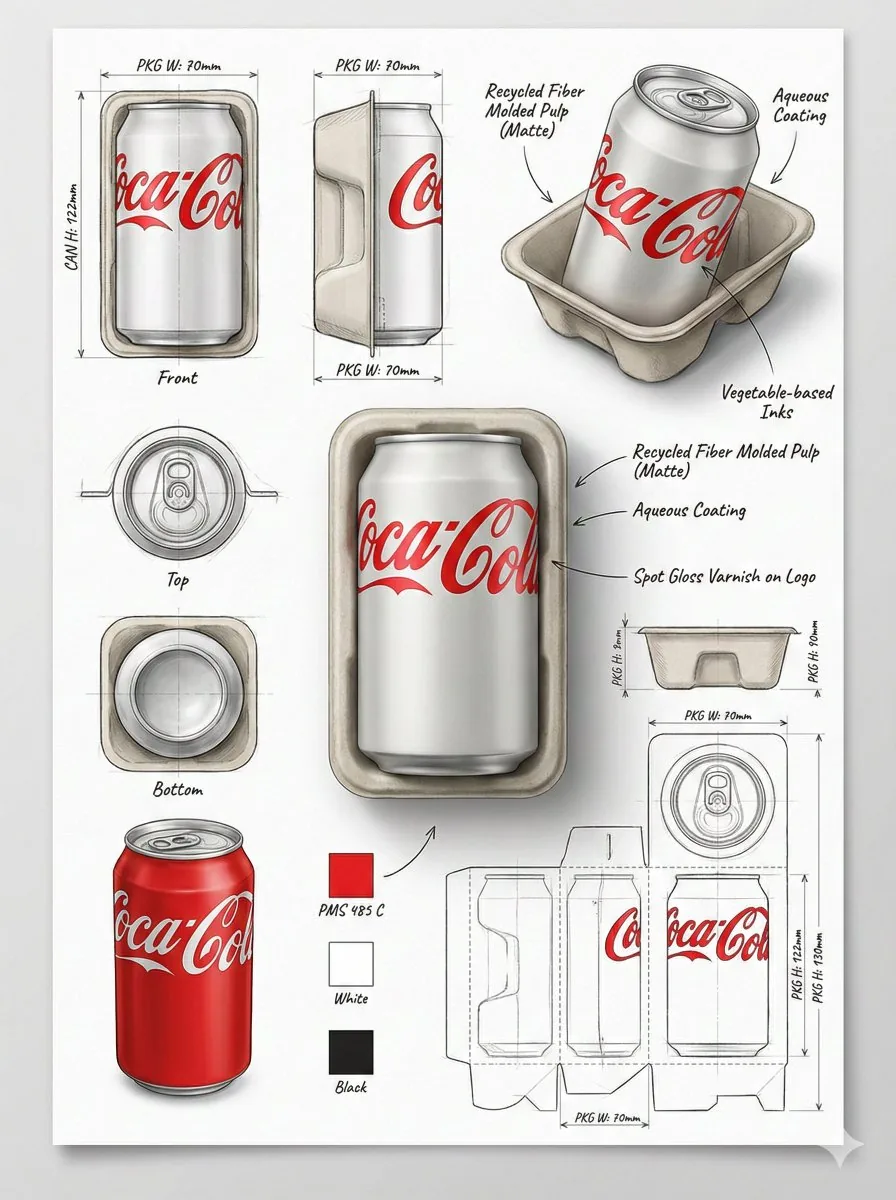 Industrial Packaging Design Sheet reference
