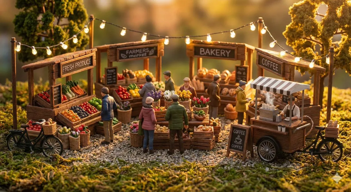 Everyday Life Tiny Diorama Prompt reference