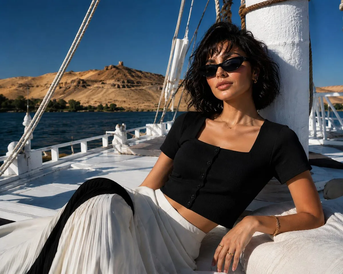 Nile River Fashion Editorial reference