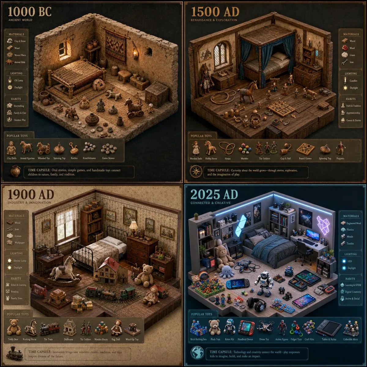 Historical Era Bedroom Interior Map reference