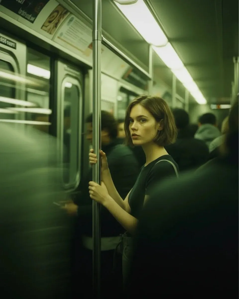 Cinematic Subway Portrait reference