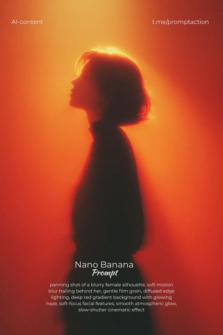 Red Motion Blur Silhouette reference
