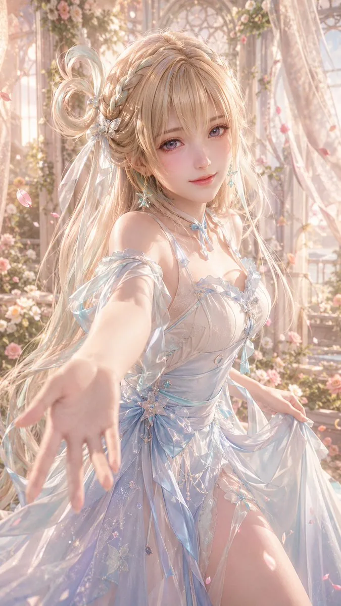 3D CG Oriental Fantasy Bridal Portrait reference