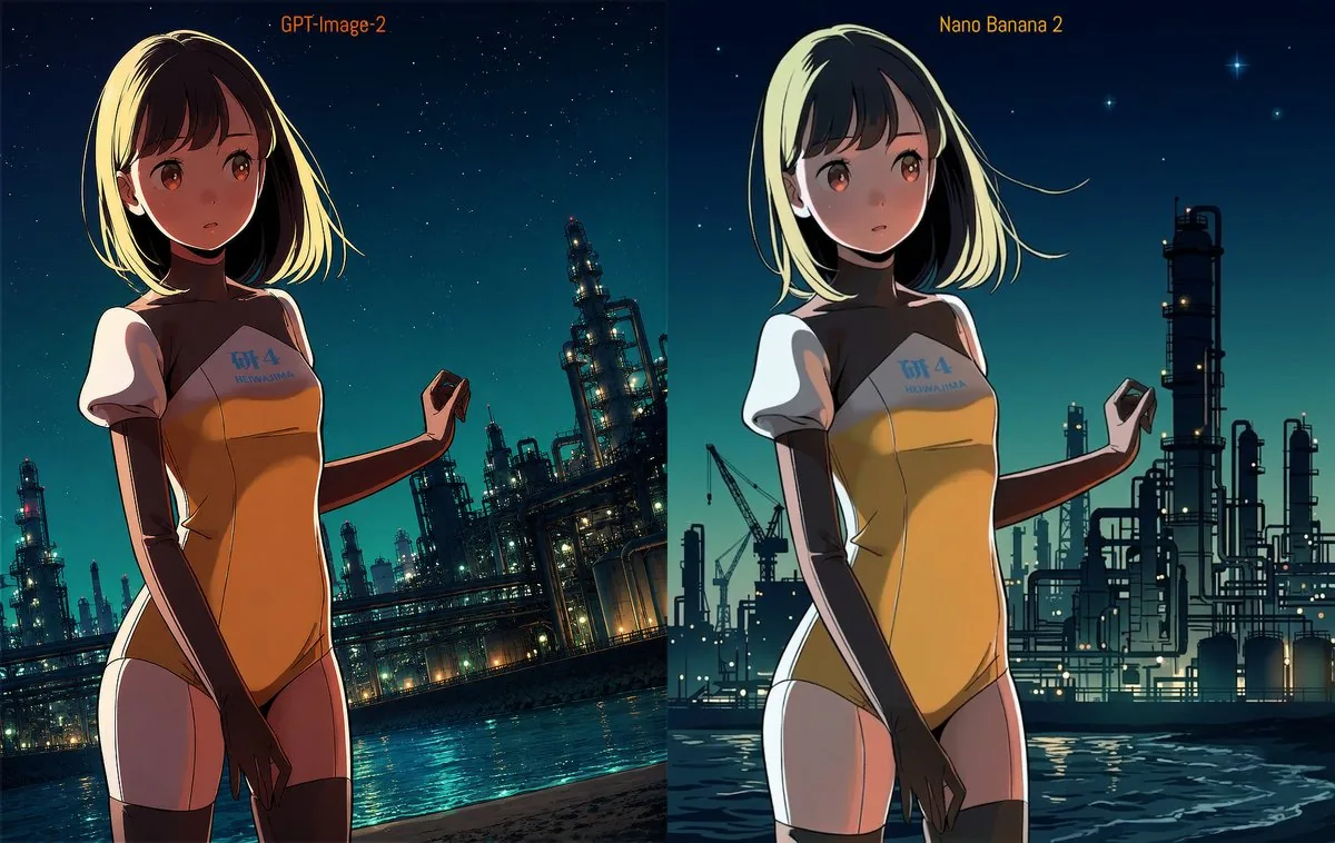 Industrial Night Background Replacement reference