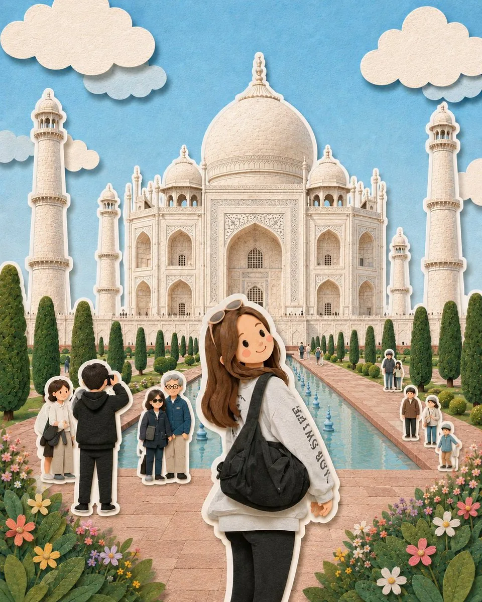 Paper-Cut Diorama Illustration reference