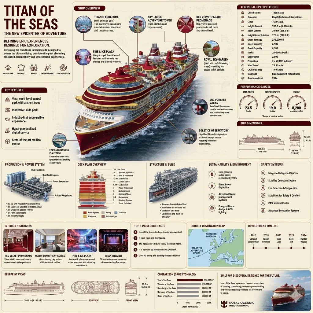 Luxury Cruise Ship Editorial Infographic reference