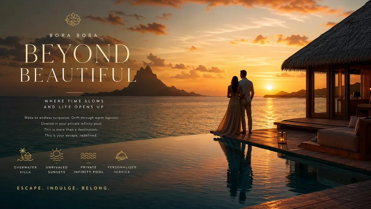 Luxury Resort Paradise Advertisement reference