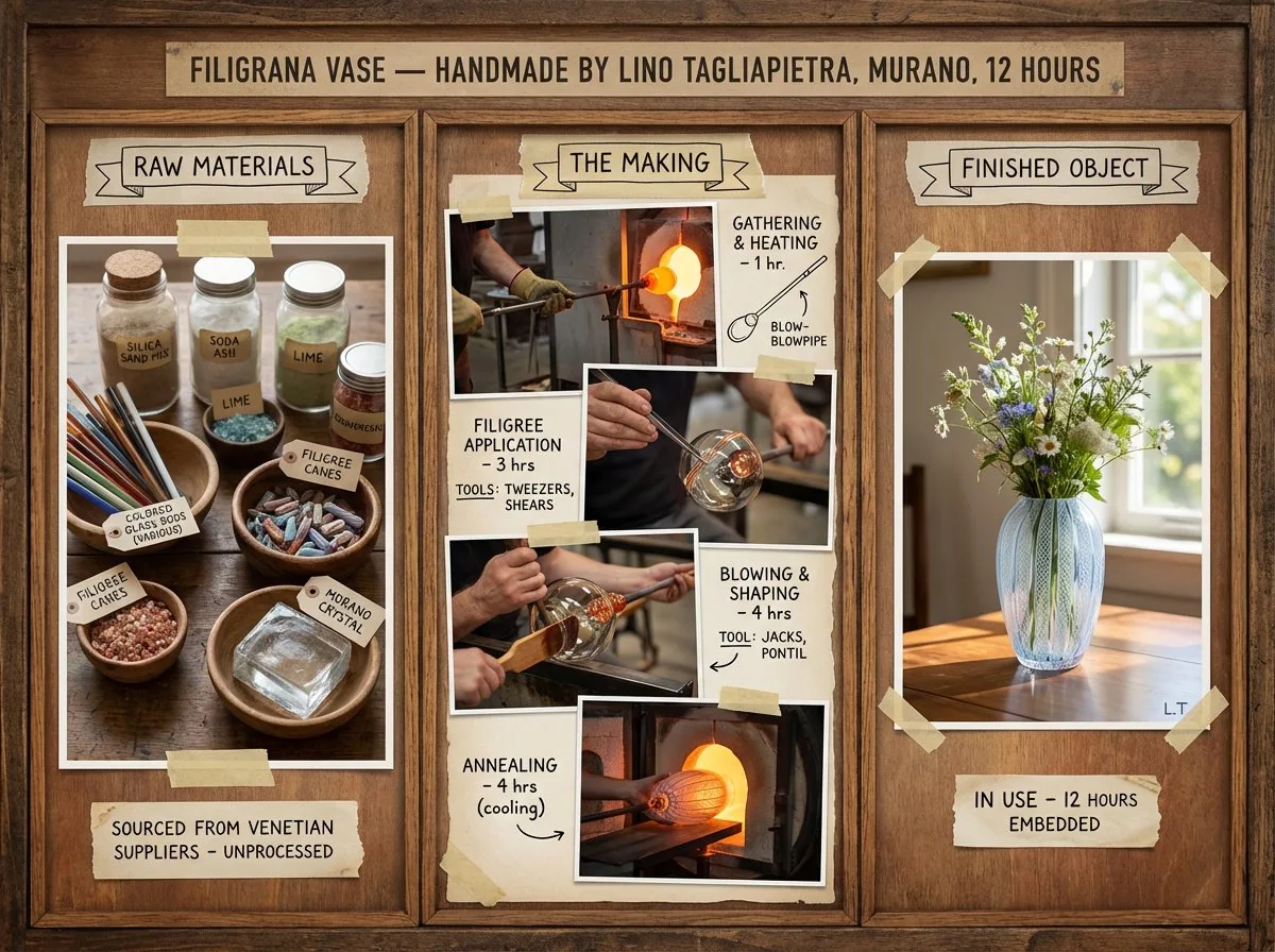 Artisan Craft Process Board for Handmade Objects reference
