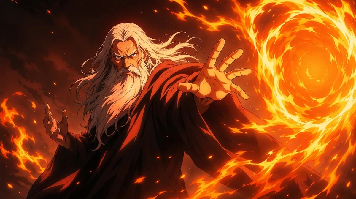 Anime Fire Sorcerer reference