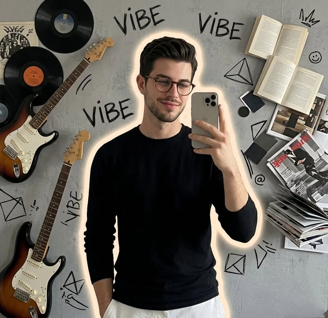 Gen Z Mirror Selfie Collage reference