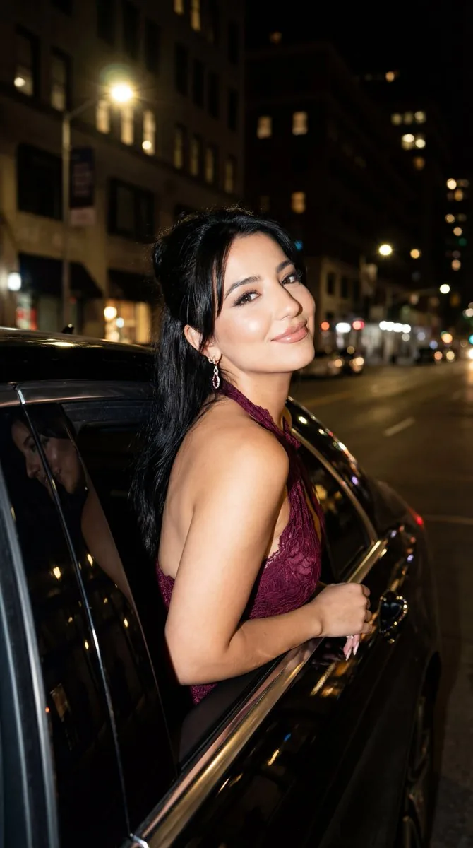 Night Paparazzi Car Editorial Prompt with Identity Lock - Nano Banana Pro AI Prompt for Social Media Post reference