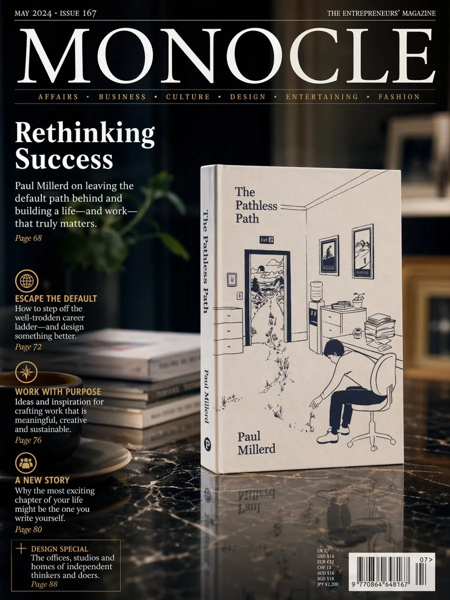 Luxury Magazine Cover With Featured Book reference