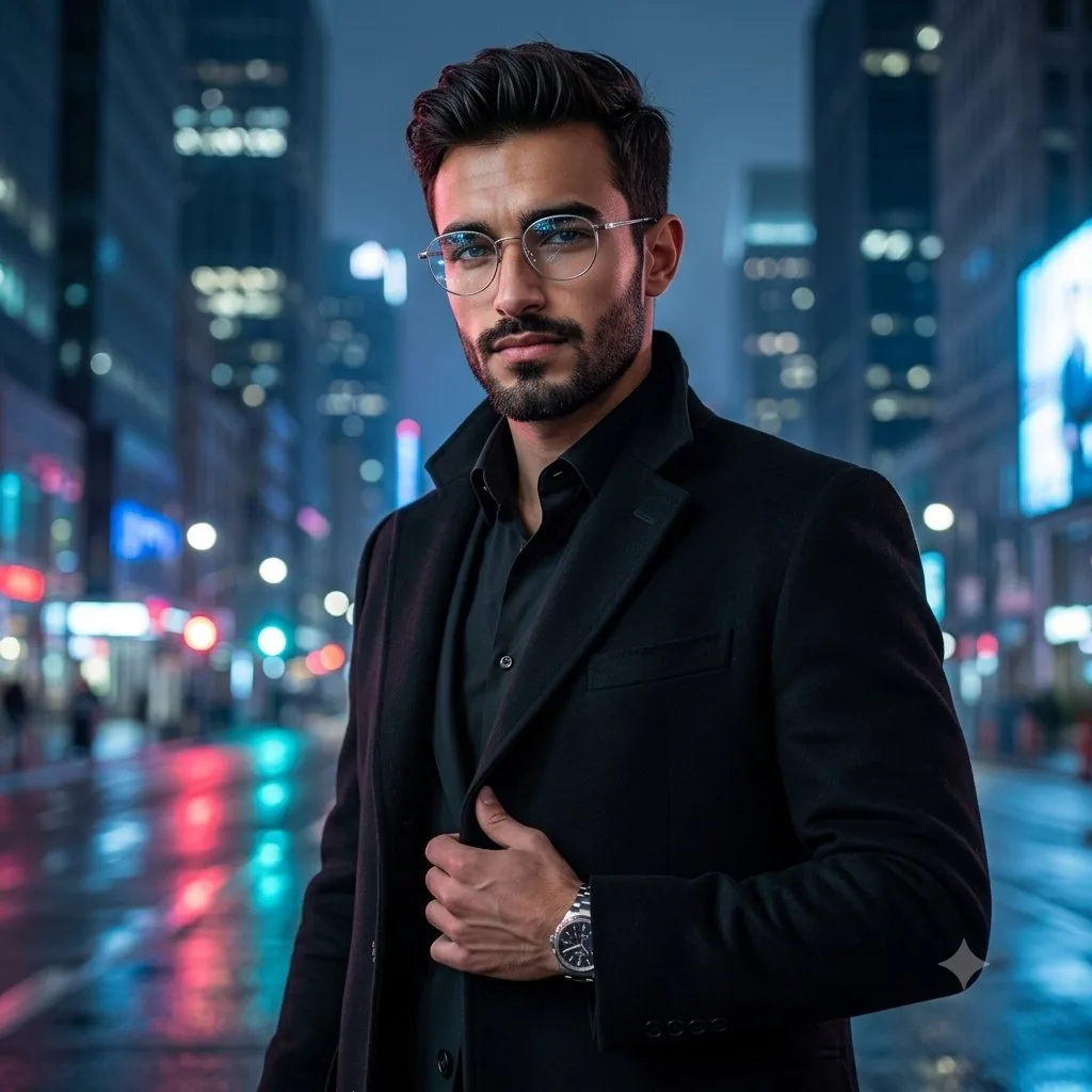 Premium Masculine Editorial Portrait reference