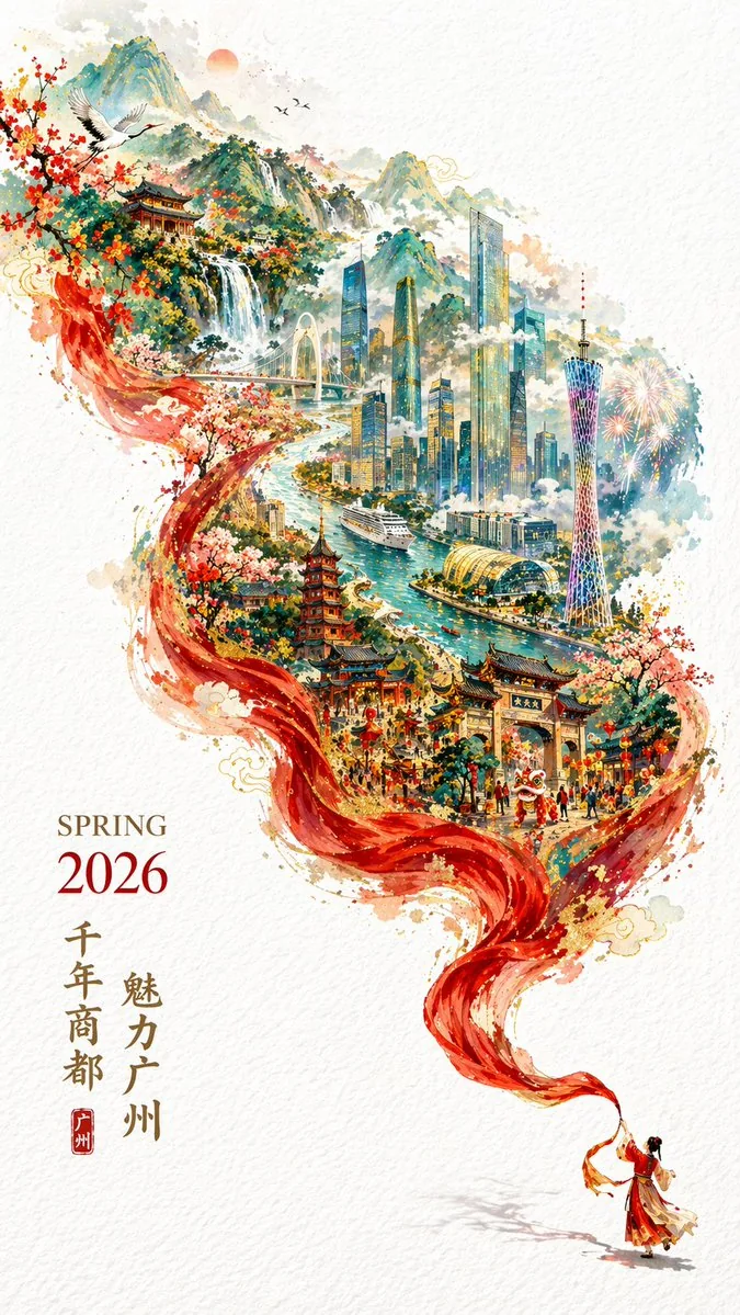 Guangzhou City Promotional Poster reference