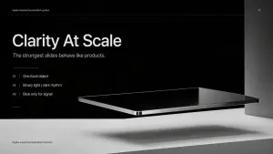 Apple-Style Minimal Presentation Cover