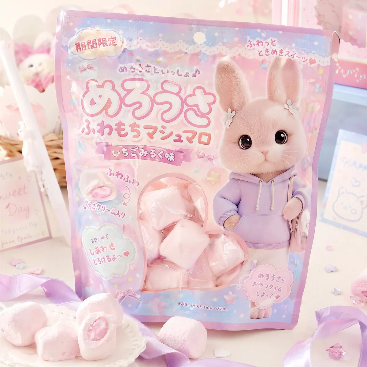 Kawaii Japanese Candy Packaging reference
