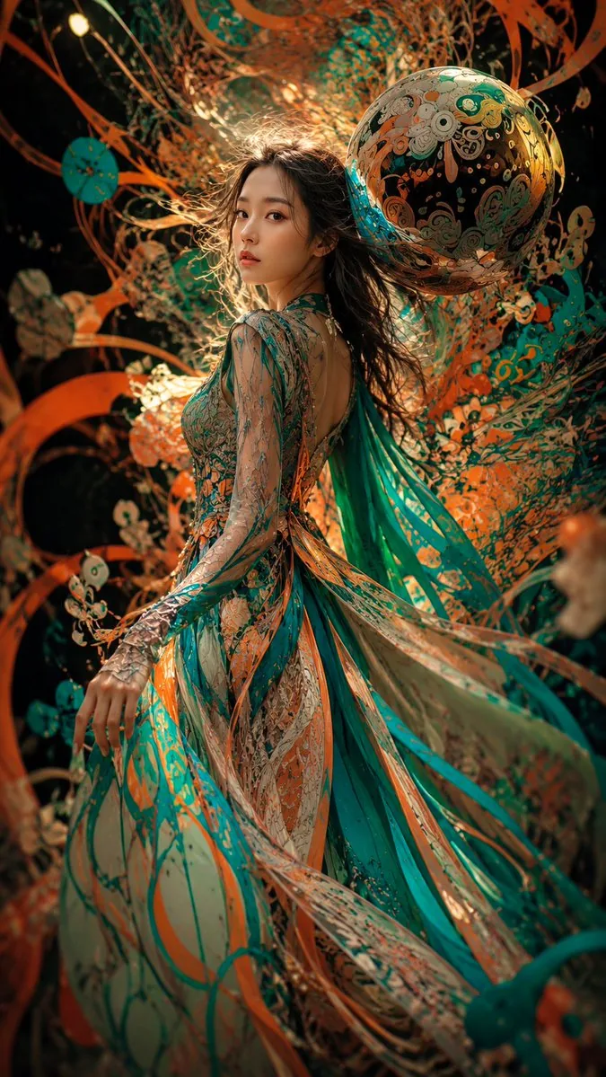 Surreal Couture Dancer Portrait reference