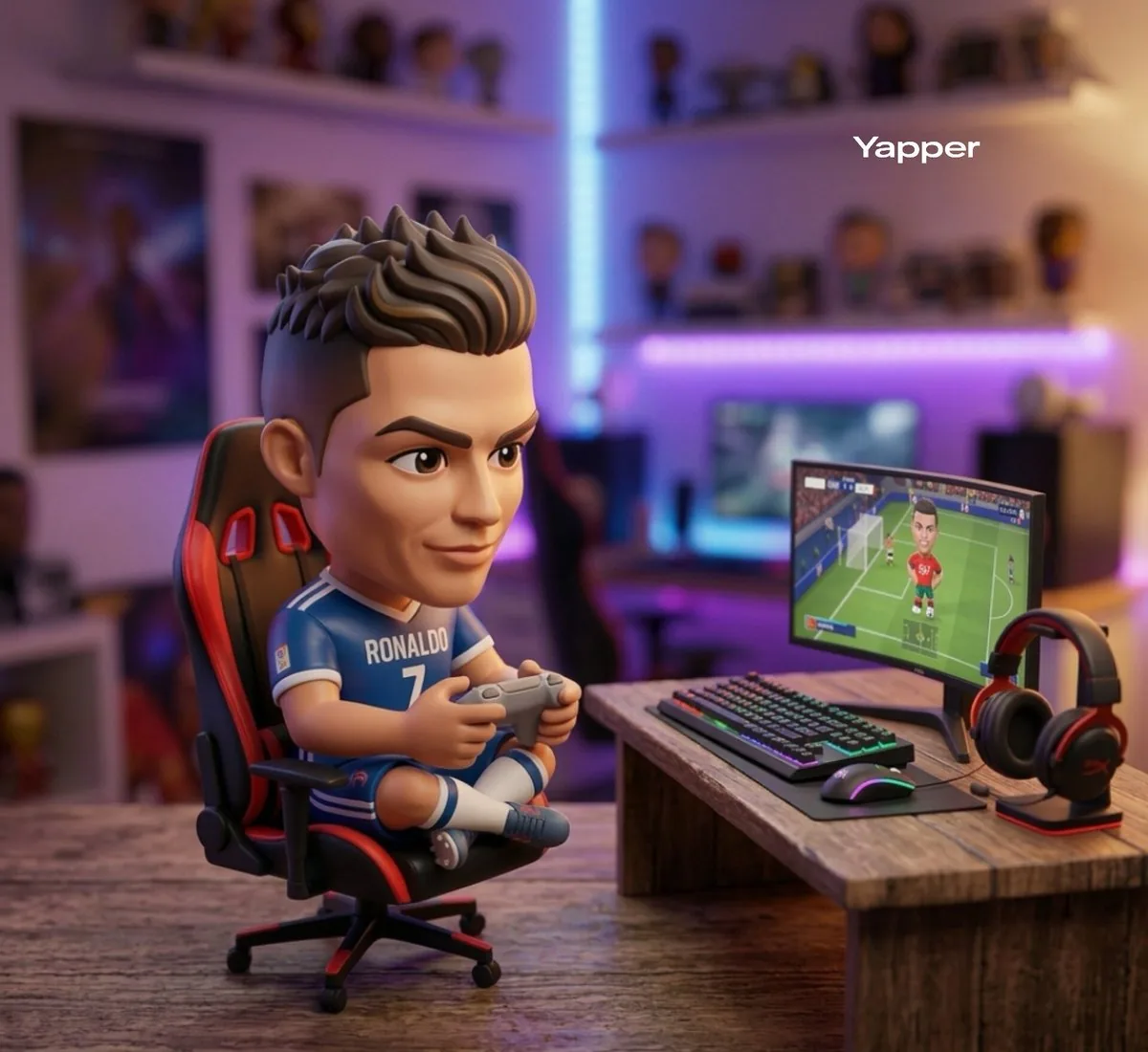 Stylized 3D Collectible Figurine reference