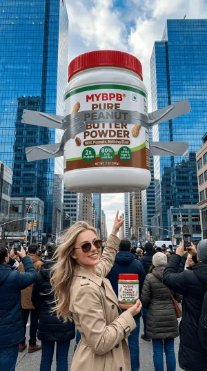 Surreal Giant Product Installation on Skyscraper - Nano Banana Pro AI Prompt for Product Marketing