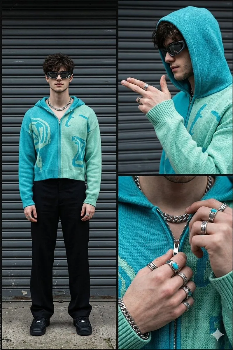 Streetwear Fashion Collage Prompt - Nano Banana Pro AI Prompt for Product Marketing reference