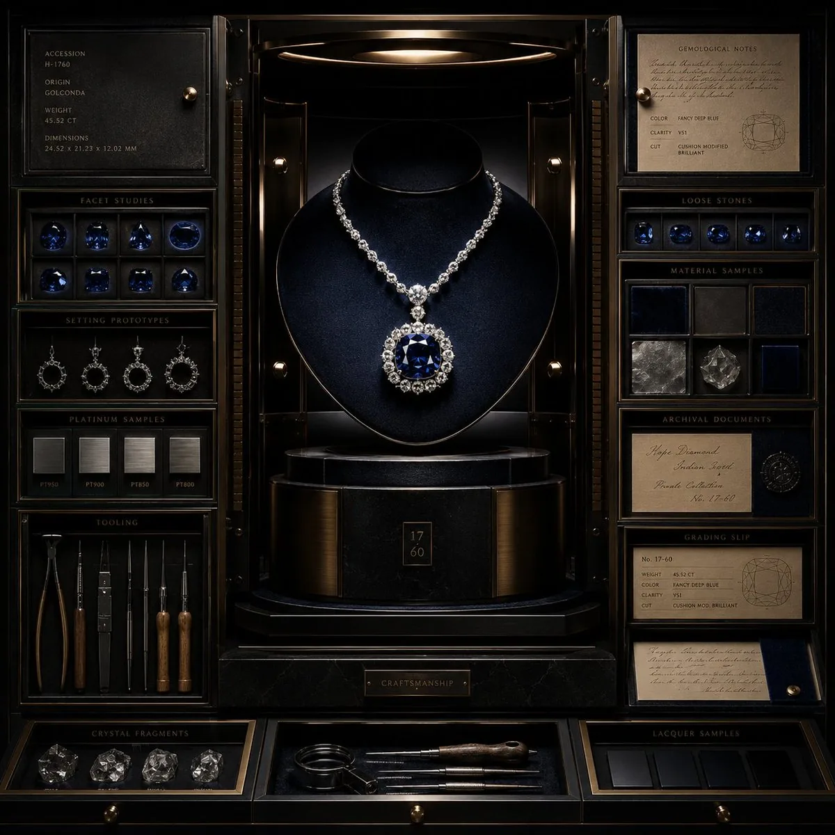 Luxury Jewelry Vault Exhibition reference