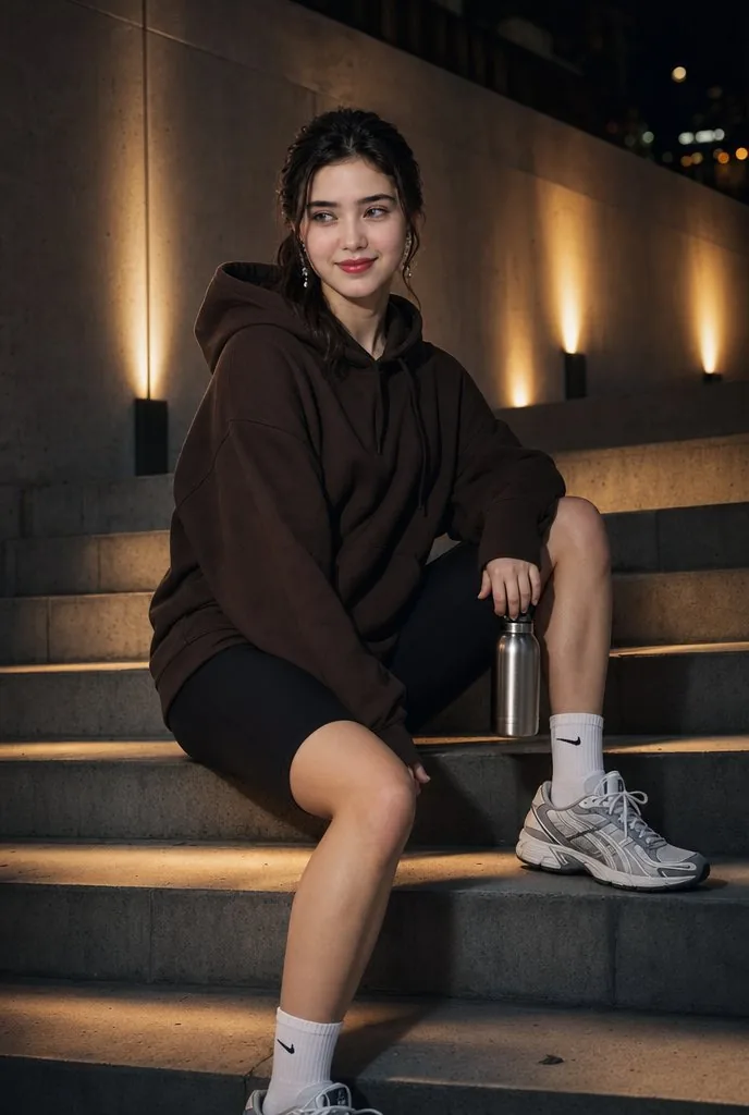 Night Urban Fitness Portrait reference