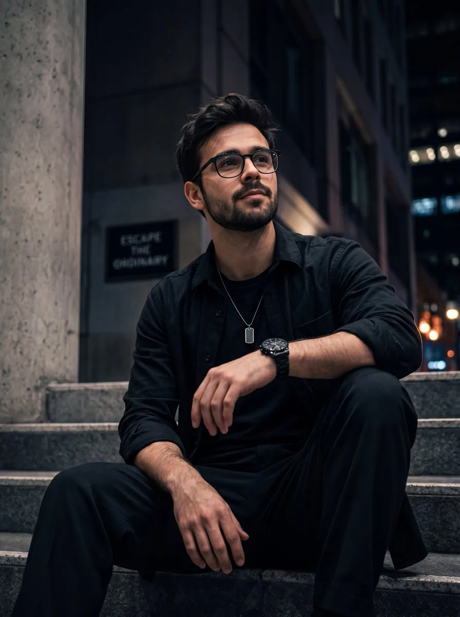 Urban Night Streetwear Portrait - Nano Banana Pro AI Prompt for Product Marketing reference