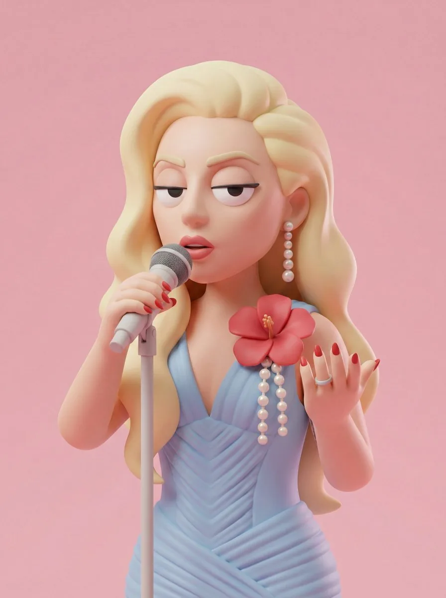 Stylized 3D Character Toy Render reference