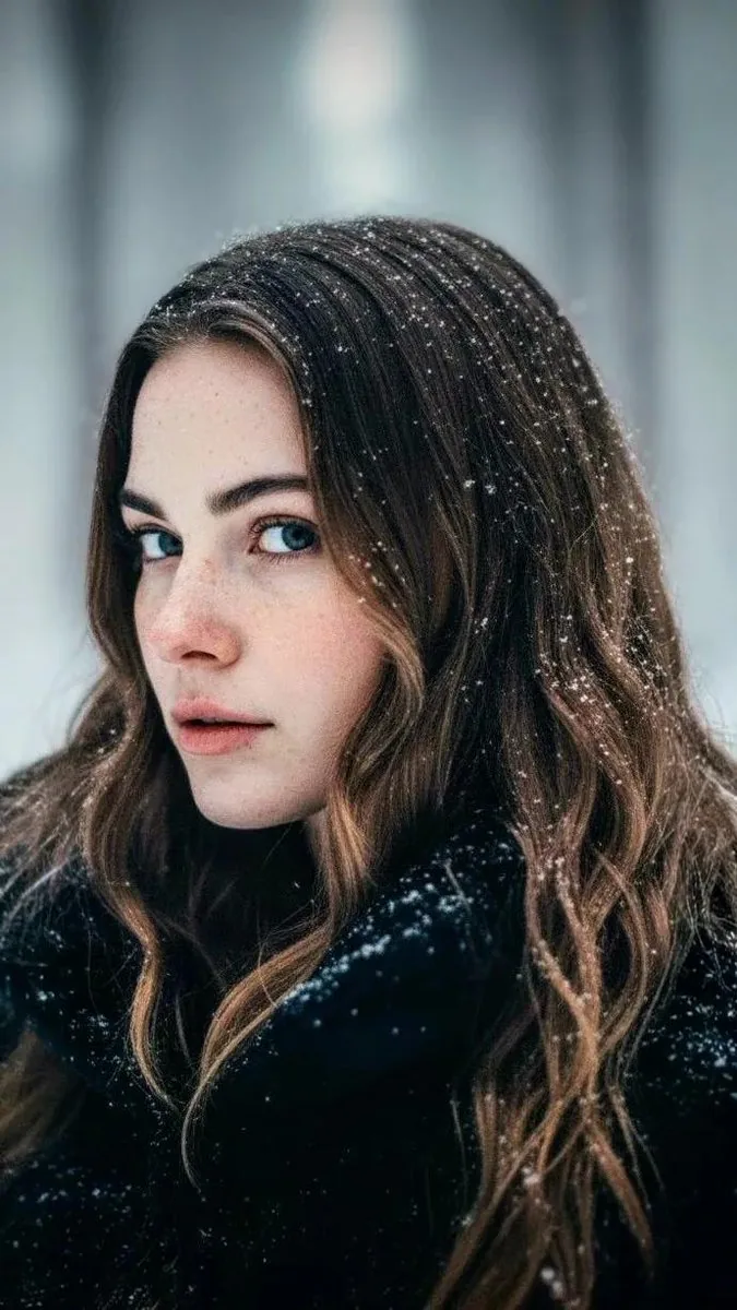 Cinematic Winter Portrait Prompt for Gemini - Nano Banana Pro AI Prompt for Social Media Post reference