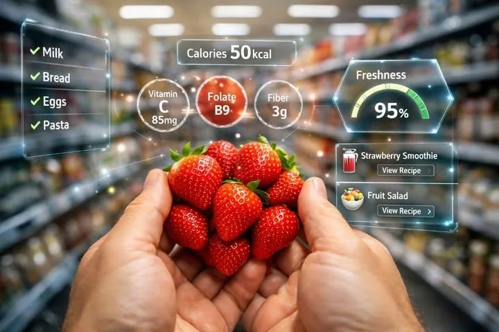 First-Person AR Shopping Interface Overlay reference