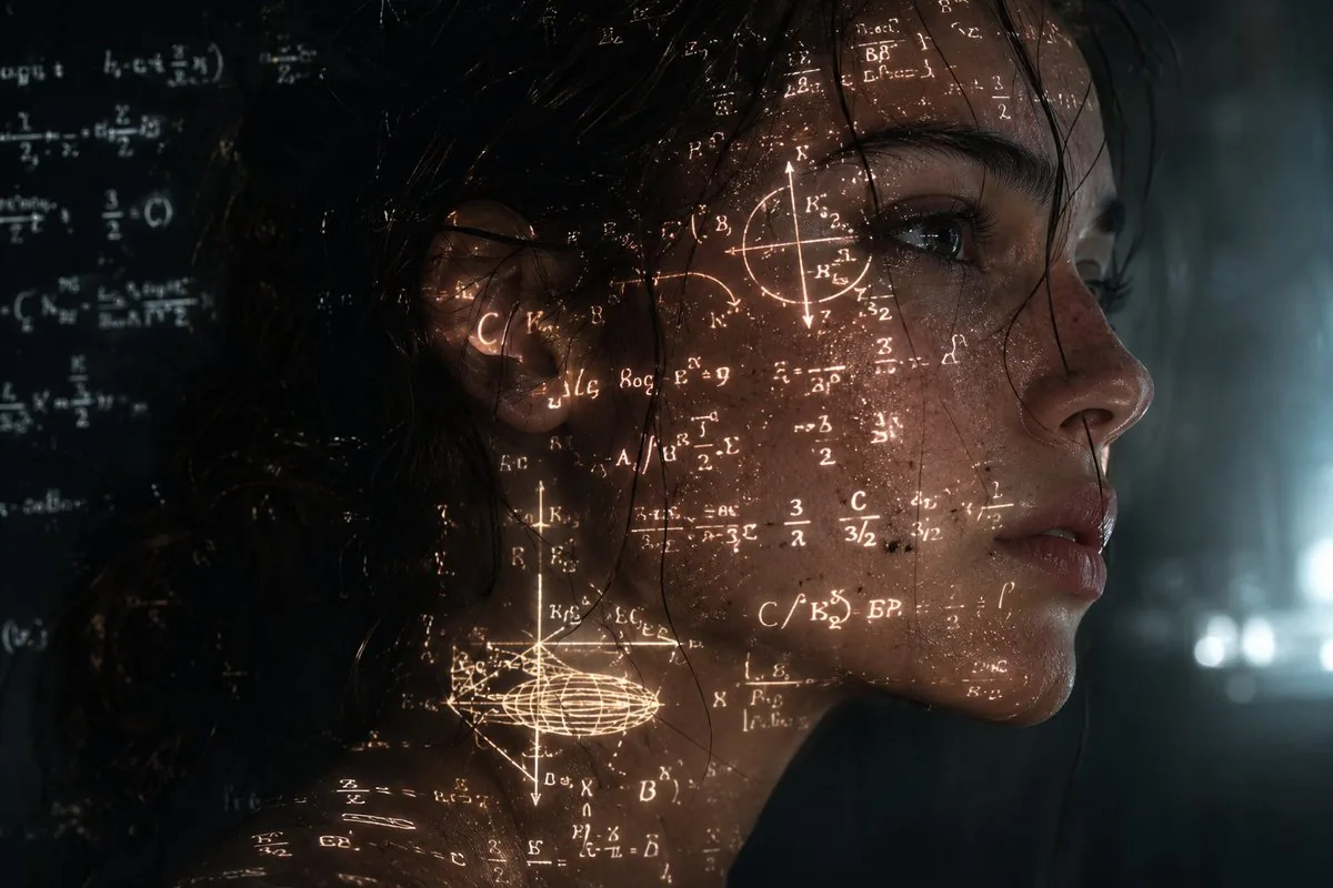 Cinematic Cyberpunk Science Portrait reference