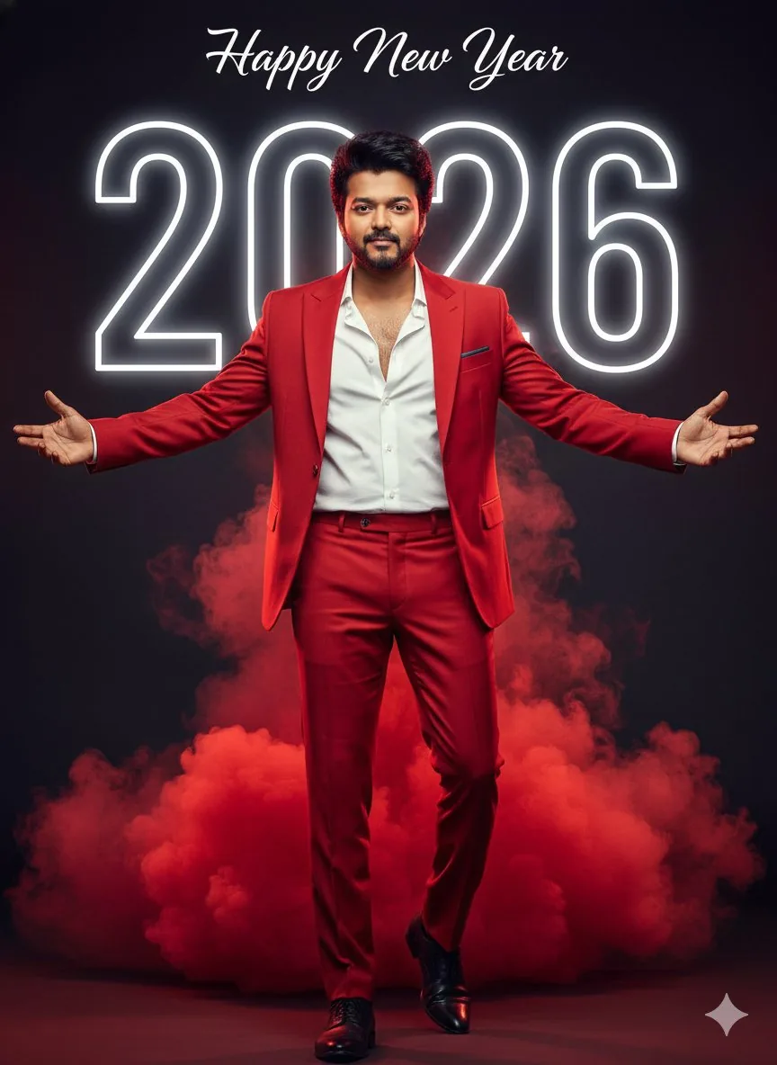 Happy New Year 2026 Cinematic Portrait reference