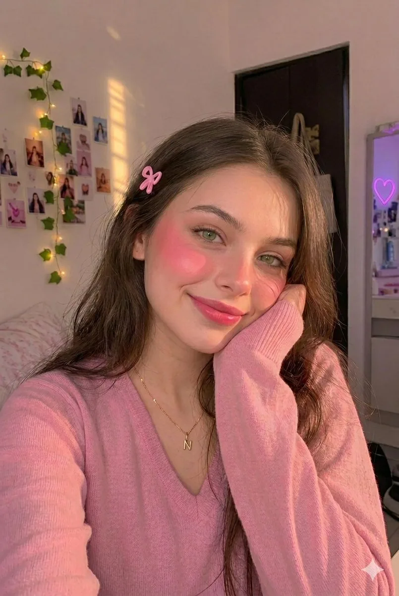 Cozy Bedroom Selfie Portrait - Nano Banana Pro AI Prompt for Social Media Post reference