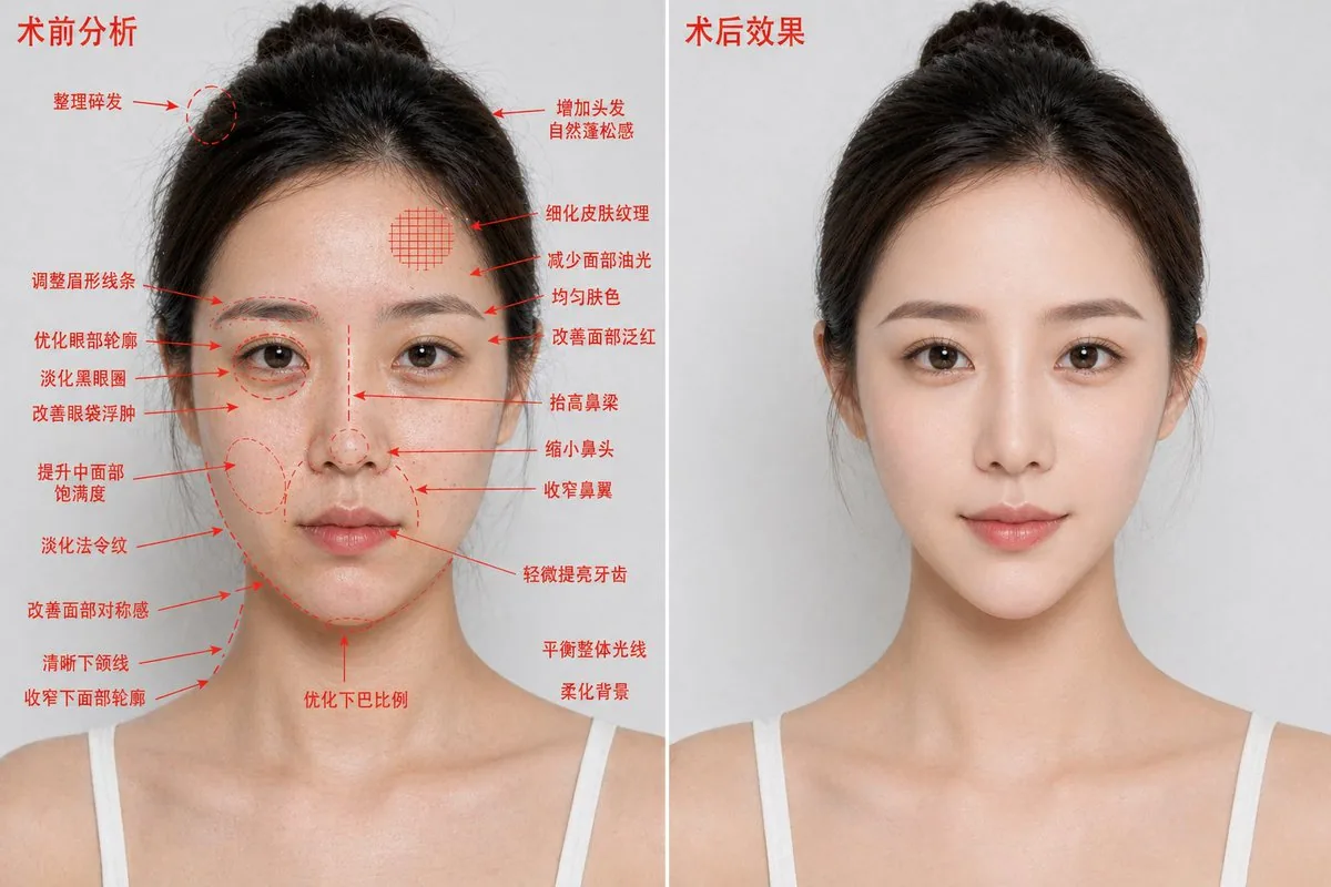 Aesthetic Surgery Before-After Poster reference