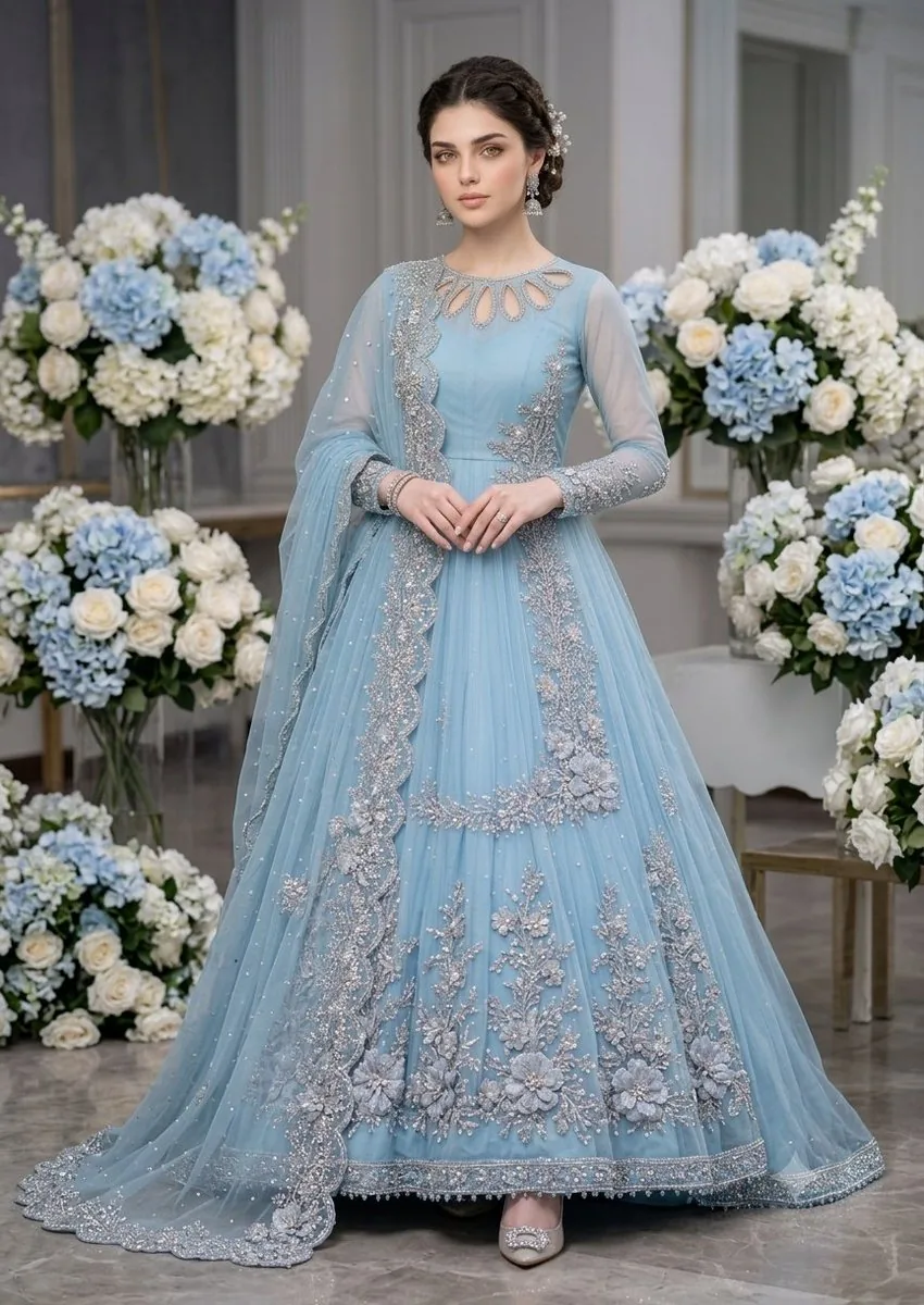 Pakistani Maxi Gown Fashion reference