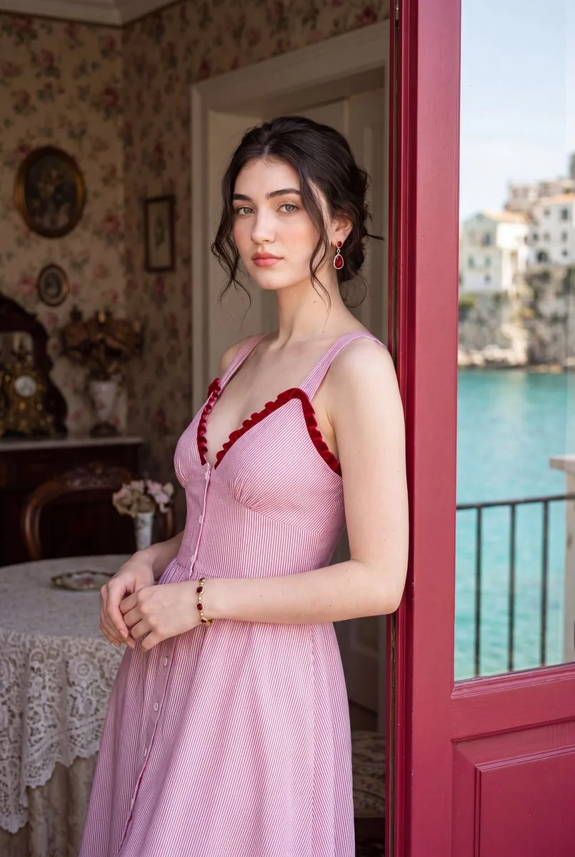 Italian Villa Travel Editorial - Nano Banana Pro AI Prompt for Social Media Post reference