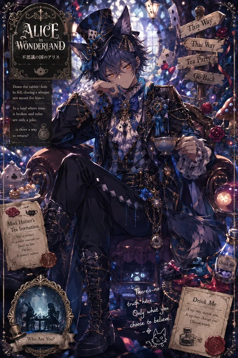 Gothic Alice Tea Party Poster reference
