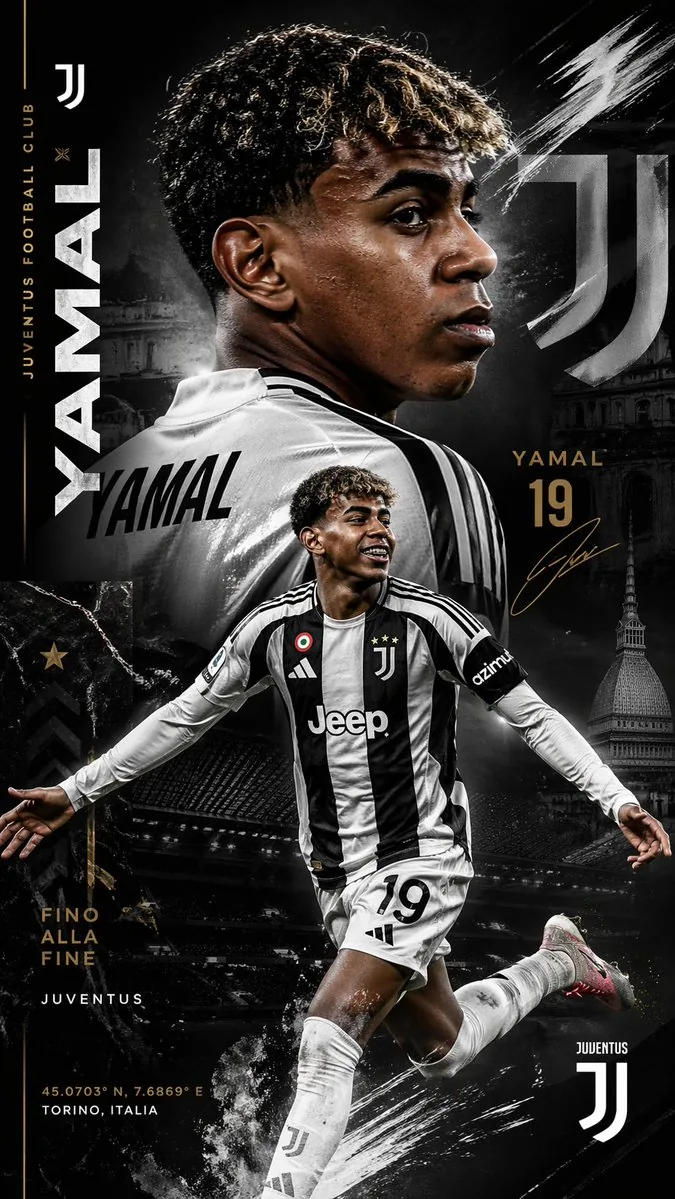 Juventus Yamal Transfer Poster reference