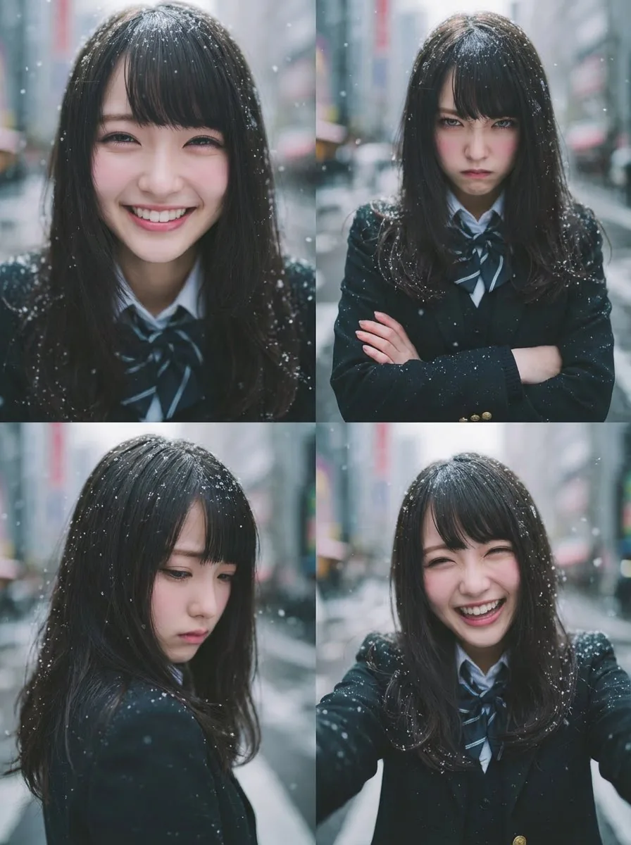 Four-Panel Emotion Grid Generator (Joy, Anger, Sadness, Fun) - Nano Banana Pro AI Prompt for Social Media Post reference